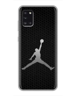 Чехол для Samsung Galaxy A31 (A315) с картинкой «Jordan Dark Carbon»