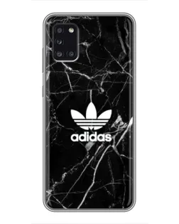 Чехол для Samsung Galaxy A31 (A315) с картинкой «Белый мрамор Adidas»