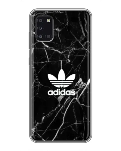 Чехол для Samsung Galaxy A31 (A315) с картинкой «Белый мрамор Adidas»