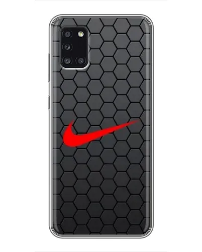 Чехол для Samsung Galaxy A31 (A315) с картинкой «Nike — карбоновая сетка» Чехол для Samsung Galaxy A31 (A315) с картинкой «Nike — карбоновая сетка»