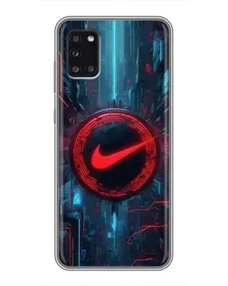 Чехол для Samsung Galaxy A31 (A315) с картинкой «Техногенный стиль Nike»