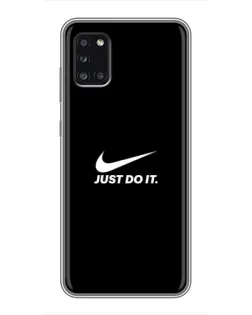 Чехол для Samsung Galaxy A31 (A315) с картинкой «Минимализм от Nike»