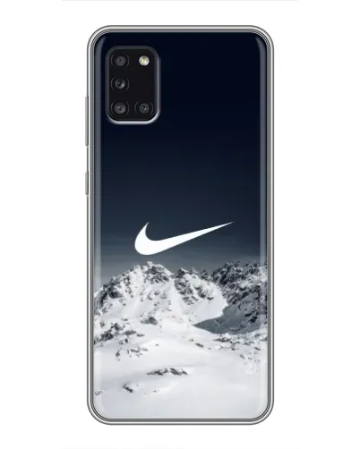 Чехол для Samsung Galaxy A31 (A315) с картинкой «Nike — зимние горы» Чехол для Samsung Galaxy A31 (A315) с картинкой «Nike — зимние горы»