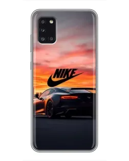 Чехол для Samsung Galaxy A31 (A315) с картинкой «Nike и суперкар»