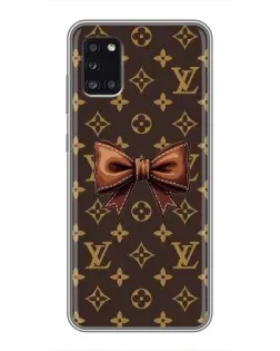 Чехол для Samsung Galaxy A31 (A315) с картинкой «LV с бантом»