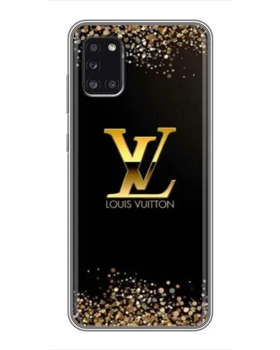 Чехол для Samsung Galaxy A31 (A315) с картинкой «LV — золотые искры»