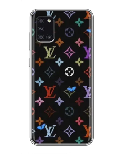 Чехол для Samsung Galaxy A31 (A315) с картинкой «Цветная монограмма LV»