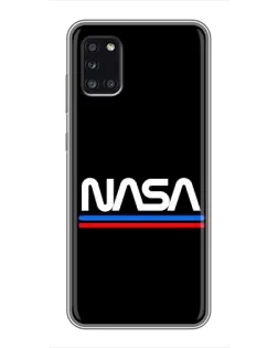 Чехол для Samsung Galaxy A31 (A315) с картинкой «NASA — классика Red Blue»