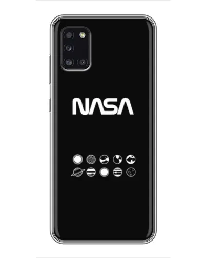 Чехол для Samsung Galaxy A31 (A315) с картинкой «NASA — технический принт» Чехол для Samsung Galaxy A31 (A315) с картинкой «NASA — технический принт»