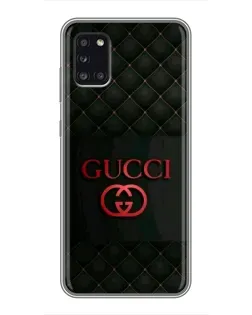 Чехол для Samsung Galaxy A31 (A315) с картинкой «Gucci — стеганый черный»