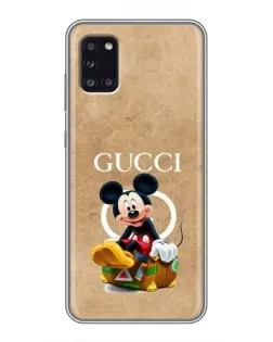 Чехол для Samsung Galaxy A31 (A315) с картинкой «Микки Маус Gucci — крафт»