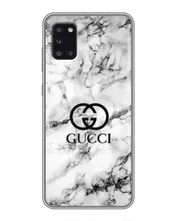 Чехол для Samsung Galaxy A31 (A315) с картинкой «Gucci — мраморный шик»