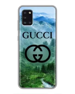 Чехол для Samsung Galaxy A31 (A315) с картинкой «Gucci — горный пейзаж»