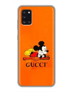 Чохол для Samsung Galaxy A31 (A315) з картинкою «Міккі Маус Gucci — помаранч» Чохол для Samsung Galaxy A31 (A315) з картинкою «Міккі Маус Gucci — помаранч»