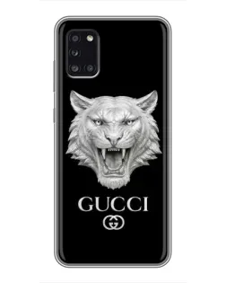 Чохол для Samsung Galaxy A31 (A315) з картинкою «Gucci — срібний лев» Чохол для Samsung Galaxy A31 (A315) з картинкою «Gucci — срібний лев»