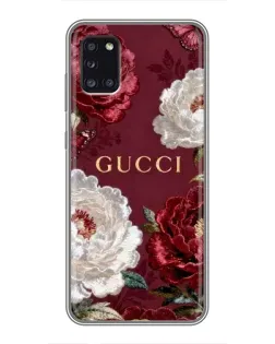 Чохол для Samsung Galaxy A31 (A315) з картинкою «Gucci — бордові троянди» Чохол для Samsung Galaxy A31 (A315) з картинкою «Gucci — бордові троянди»