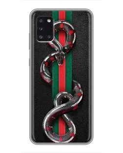 Чохол для Samsung Galaxy A31 (A315) з картинкою «Gucci — змія на смузі» Чохол для Samsung Galaxy A31 (A315) з картинкою «Gucci — змія на смузі»