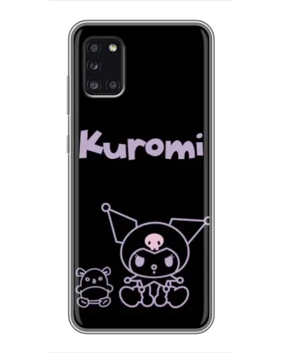 Чехол для Samsung Galaxy A31 (A315) с картинкой «Kuromi — черный минимализм»