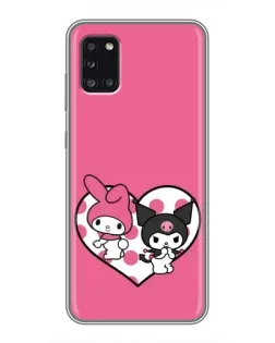 Чехол для Samsung Galaxy A31 (A315) с картинкой «Kuromi и My Melody»