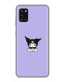 Чехол для Samsung Galaxy A31 (A315) с картинкой «Kuromi — фиолетовый минимализм»