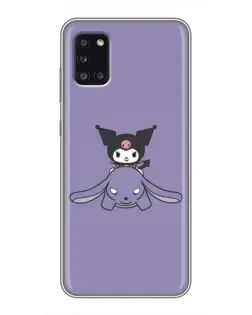 Чехол для Samsung Galaxy A31 (A315) с картинкой «Kuromi на лиловом фоне»