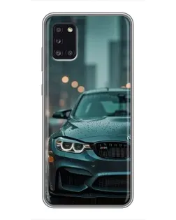 Чехол для Samsung Galaxy A31 (A315) с картинкой «BMW в огнях города»