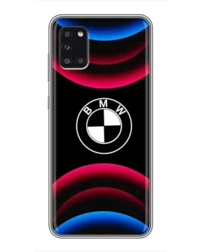 Чехол для Samsung Galaxy A31 (A315) с картинкой «Логотип BMW и неоновые дуги» Чехол для Samsung Galaxy A31 (A315) с картинкой «Логотип BMW и неоновые дуги»