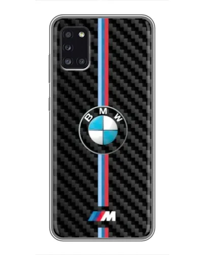 Чехол для Samsung Galaxy A31 (A315) с картинкой «Эмблема BMW и карбон» Чехол для Samsung Galaxy A31 (A315) с картинкой «Эмблема BMW и карбон»