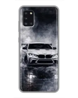 Чехол для Samsung Galaxy A31 (A315) с картинкой «BMW сквозь туман»
