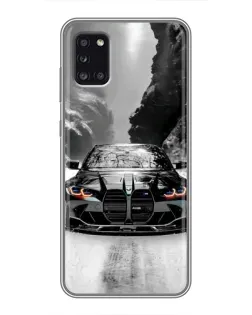 Чехол для Samsung Galaxy A31 (A315) с картинкой «BMW — акварельный дрифт»