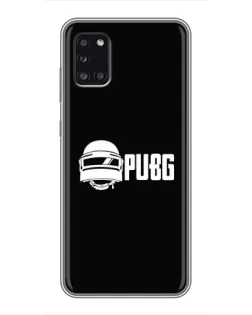 Чехол для Samsung Galaxy A31 (A315) с картинкой «PUBG — классический лого»