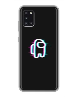 Чехол для Samsung Galaxy A31 (A315) с картинкой «Among Us неон»
