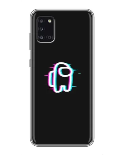 Чехол для Samsung Galaxy A31 (A315) с картинкой «Among Us неон»