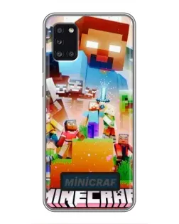 Чехол для Samsung Galaxy A31 (A315) с картинкой «Minecraft герои игры» Чехол для Samsung Galaxy A31 (A315) с картинкой «Minecraft герои игры»