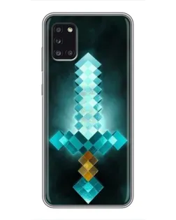 Чехол для Samsung Galaxy A31 (A315) с картинкой «Алмазный меч неон»