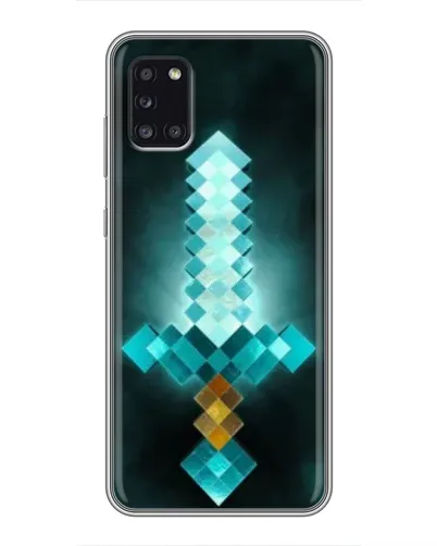 Чехол для Samsung Galaxy A31 (A315) с картинкой «Алмазный меч неон»