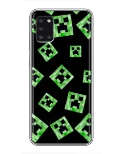 Чехол для Samsung Galaxy A31 (A315) с картинкой «Паттерн с криперами»