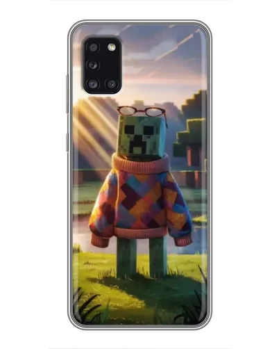 Чехол для Samsung Galaxy A31 (A315) с картинкой «Крипер в свитере»