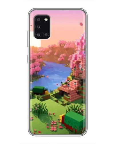 Чехол для Samsung Galaxy A31 (A315) с картинкой «Розовое дерево Minecraft»