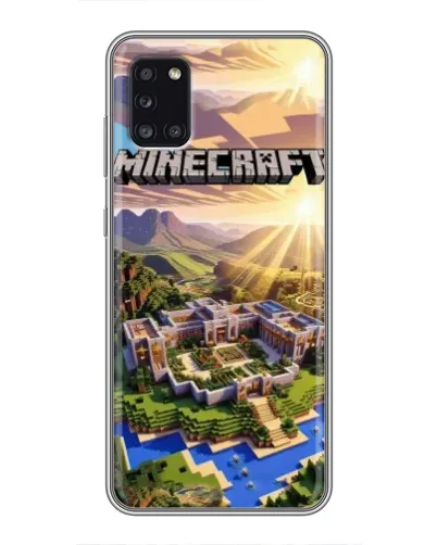 Чехол для Samsung Galaxy A31 (A315) с картинкой «Minecraft панорама»