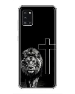 Чехол для Samsung Galaxy A31 (A315) с картинкой «Лев и Крест»