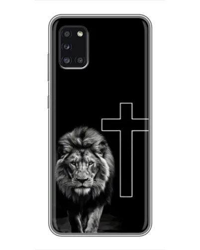 Чехол для Samsung Galaxy A31 (A315) с картинкой «Лев и Крест»