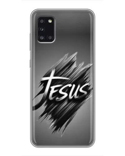 Чехол для Samsung Galaxy A31 (A315) с картинкой «Надпись Jesus Graffiti»