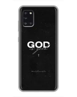 Чехол для Samsung Galaxy A31 (A315) с картинкой «GOD — Бог над всем»