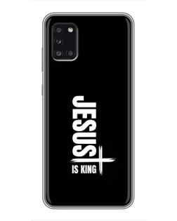Чехол для Samsung Galaxy A31 (A315) с картинкой «Вертикаль веры Jesus»