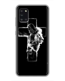 Чохол для Samsung Galaxy A31 (A315) з картинкою «Сяючий хрест Jesus»