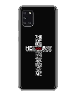 Чохол для Samsung Galaxy A31 (A315) з картинкою «Текстовий хрест»