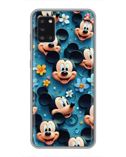 Чехол для Samsung Galaxy A31 (A315) с картинкой «Паттерн Микки и Минни»