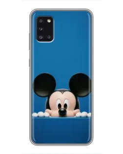 Чехол для Samsung Galaxy A31 (A315) с картинкой «Микки выглядывает»