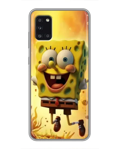 Чохол для Samsung Galaxy A31 (A315) з картинкою «Губка Боб стрибає»